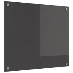 Kuhinjski zid Tamno siva 70 x 60 cm Staklo otporno na udarce