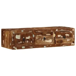 Zidni TV ormarić 100x32x25 cm Obrađeno puno drvo