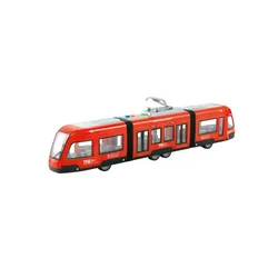 Alltoys Tramvaj na vztrajniku 1:16 rdeč