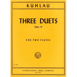 KUHLAU:THREE DUETS OP.10 FOR TWO FLUTES