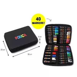 Uni Set PC-1M/3M/5M/8K gift Posca ART 1/40