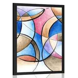 Plakat abstraktna slika oblik - 40x60 no frame