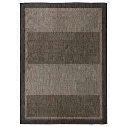 shumee vidaXL Zunanja preproga, ravno tkana, 120x170 cm, temno rjava