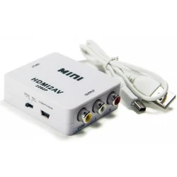 BRK Konverter za video nadzor HDMI NA AV beli