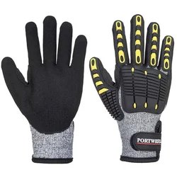 Portwest Rukavice a722 - anti impact otporne na prosecanje,crno-sive, vel.xxl ( 66203 )