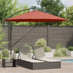 Suncobran Terakota 294 x 294 x 248 cm Poliester i aluminij