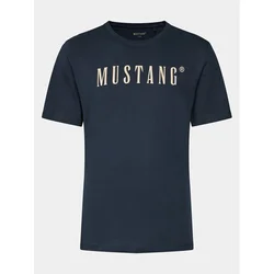 MUSTANG Majica Austin  mornarska / off-bela