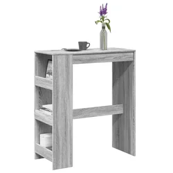 Barski stol s držačima boja hrasta 90x40x103,5 cm drveni