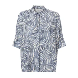 TATUUM Bluza Mara temno modra/bela