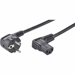 LappKabel Priključni kabel za hladne uređaje [šuko kutni utikač - ženski utikač za hladne uređaje C13] 74320106 LappKabel crna 3.50 m