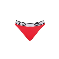 VIVID Bikini hlačke Mix&Match rdeča / črna / bela