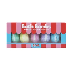 MYA kopeljska bomba komplet macaron 5 kosov