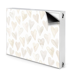 tulup.si Pokrov za radiator PVC Subtilna srca 110x60 cm