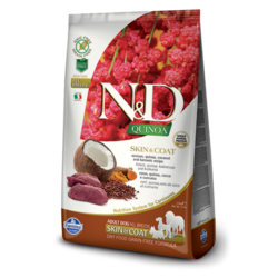 N&D Suva hrana Quinoa Skin&Coat Venison, Coconut-Curcuma 2,5 kg