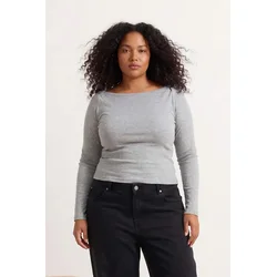 Trendyol Curve Ženska bluza Tbbaw26Af00093, Siva