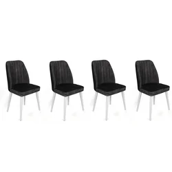 Conceptum Hypnose Set 4 trpezarijske stolice Alfa Antracit-Beli