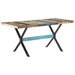 Blagovaonski stol 160 x 80 x 76 cm od masivnog obnovljenog drva