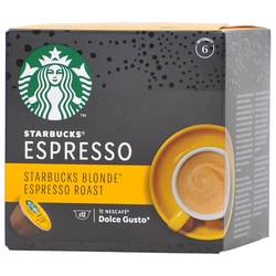 Starbucks Blonde Espresso Roast by Nescafe Dolce Gusto kava, 12 kapsula, 66 g