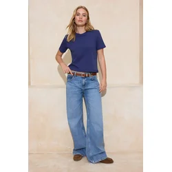 Trendyol Milla Ženska majica TWOSS25TS00002, Tamnoplava