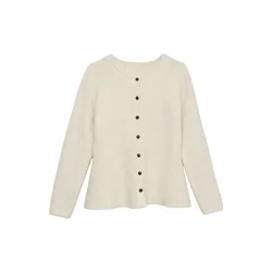 VERO MODA Pletena jopa VMDOFFY kremna