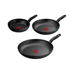Tefal - 3-delni komplet ponev DARK ESSENTIAL