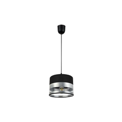 Luster na sajli MILO 1xE27/60W/230V srebrna/crna