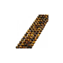 Poludragi kamen kugla 10 mm tigrovo oko niska