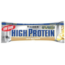 Low Carb High Protein Bar 50 g Weider latte macchiato