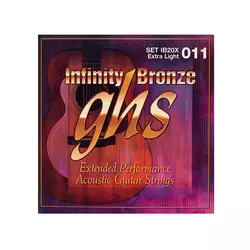 GHS IB20X set INFINITY BRONZE, Extra Light 011-050