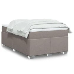 vidaXL vidaXL Box spring postelja z vzmetnico taupe 120x190 cm blago, (21304767)