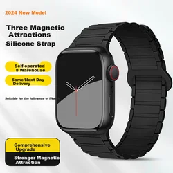Mashi Zamenska narukvica za pametne satove za Apple Watch, Crna