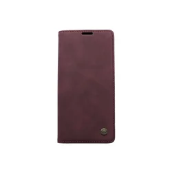 Maska za telefon LEATHER RETRO FLIP za Huawei P50, Bordo