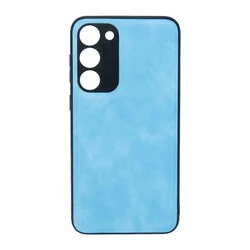 Maska za telefon LEATHER CASE za Samsung S23 Plus, Svetloplava