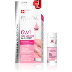 Eveline Lak za nokte Nail Therapy 6in1 Care&Colour Shimmer Pink 5ml