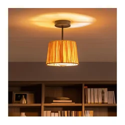Brilagi - LED plafonski luster CERIA BOHO 1xE27/60W/230V preč. 20 cm crna/rafija