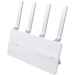 ASUS ExpertWiFi EBR63 AX3000 Dual-Band WiFi 6 (802.11ax) all-in-one Access Point with Router, Switch and Security Gateway, supports up to 5 SSIDs, VLAN, SDN, guest portal, site-to-sit VPN, commercial-grade network security and easy management app - 90IG08
