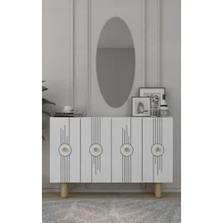 Hanah Home Konzolni sto Fraud Bohem KM120, 120x75x29.6 cm, Beli