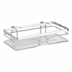 WENKO 20409100-Polica PREMIUM od nerđajućeg čelika 24x13,5 cm srebrna
