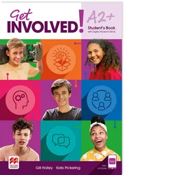 GET INVOLVED!A2+, UČBENIK, MODRIJAN (068835)