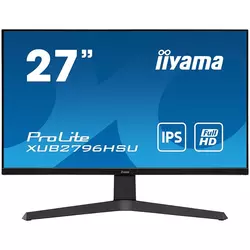 iiyama 27 ETE IPS-panel/ 1920x1080/  250 cd/m2/ 13cm Height Adj. Stand/ Speakers/ HDMI/ DisplayPort/ 1ms (MPRT)/ USB-HUB 2x2.0/ Black