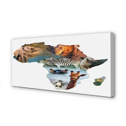 tulup.si Slika na platnu Zebra žirafa tiger 120x60 cm