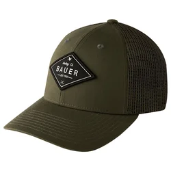 Moška kapa s ščitnikom Bauer Patch Hat Dark OLV