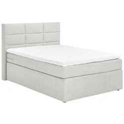 Carryhome POSTELJA BOXSPRING 120 cm x 200 cm , tekstil sivobela
