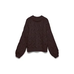 VERO MODA Pulover VMMaybe temno rjava
