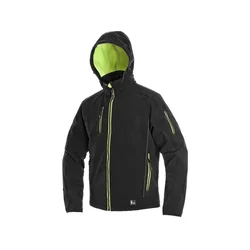CXS Moška softshell jakna DURHAM, črno-rumena