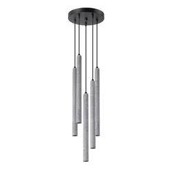 Sollux SL.1275 - Viseći luster PASTELO na sajli 5xG9/8W/230V beton