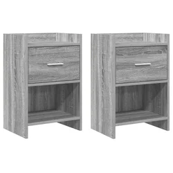 Noćni ormarići 2 pcs Siva Sonoma 40 x 30 x 60 cm