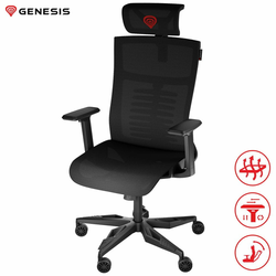 GENESIS Astat 700 Ergonom Black Gejmerska stolica