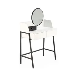 Toaletna miza AGNES 120x80 cm bela/črna