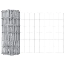 Vidaxl Evropska ograja 0,8 x 25 m PVC prevlečen železo